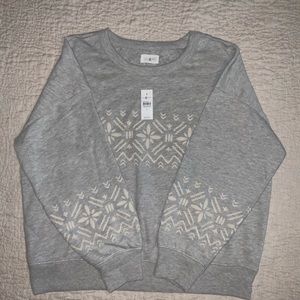 LOU & GREY Snowflake Sweatshirt - NEW